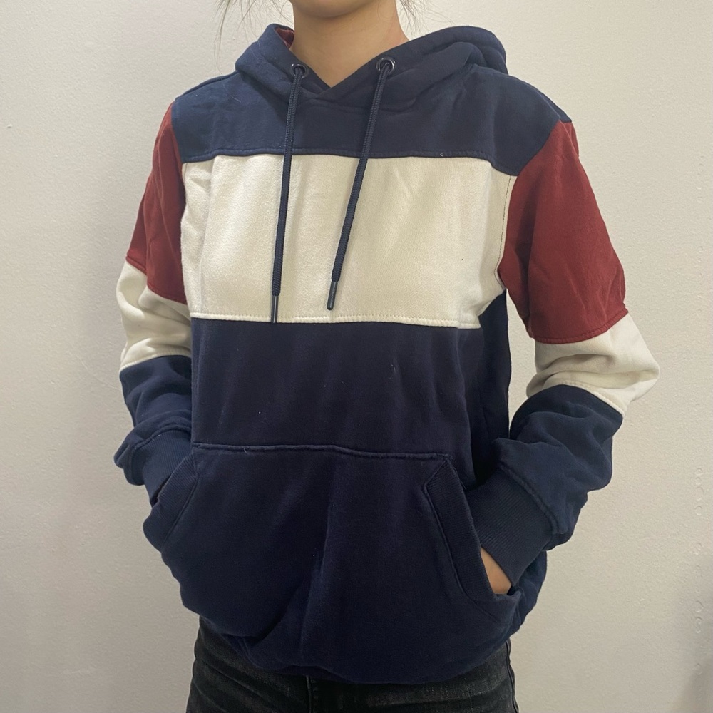 Champs Blue Red White Hoodie Size S